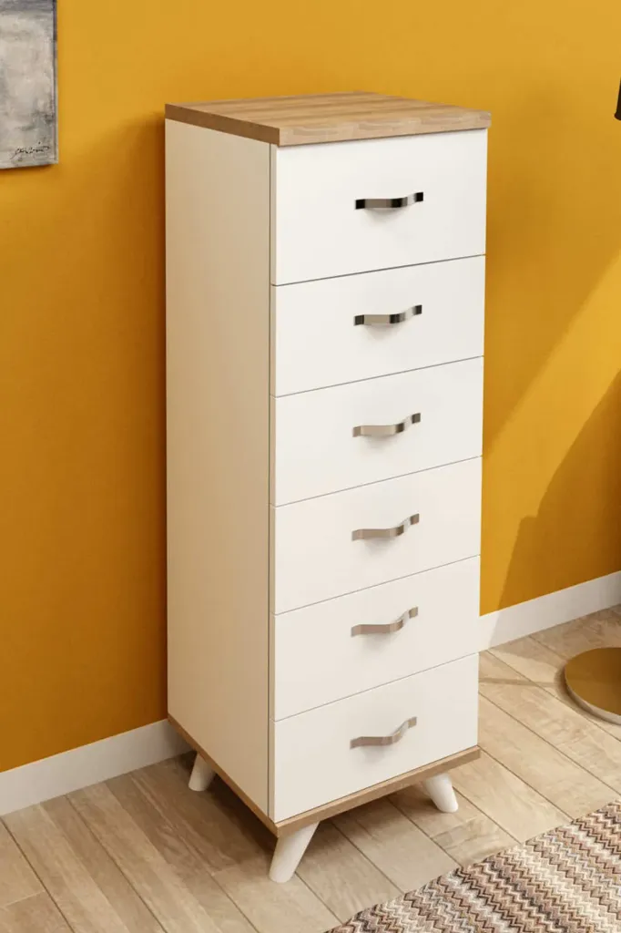 [Z50BLD1203038BYSM] AE-3038 BELİNDA BEYAZ/SONOMO ŞİFONYER