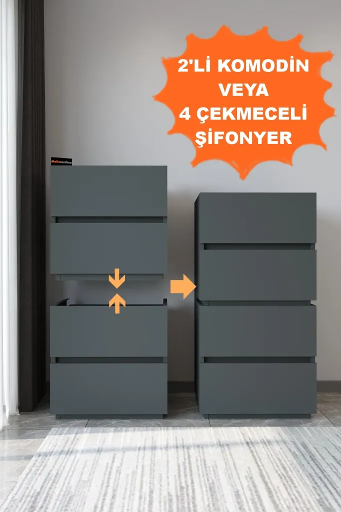 [Z50GLT1102034ATAT] 2034-Galata Komodi̇N Antrasit