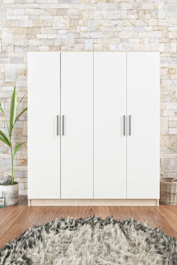 [Z50MLN1001059BYSM] 1059-Mi̇Lano 4 Kapakli Gardrop Sonomo