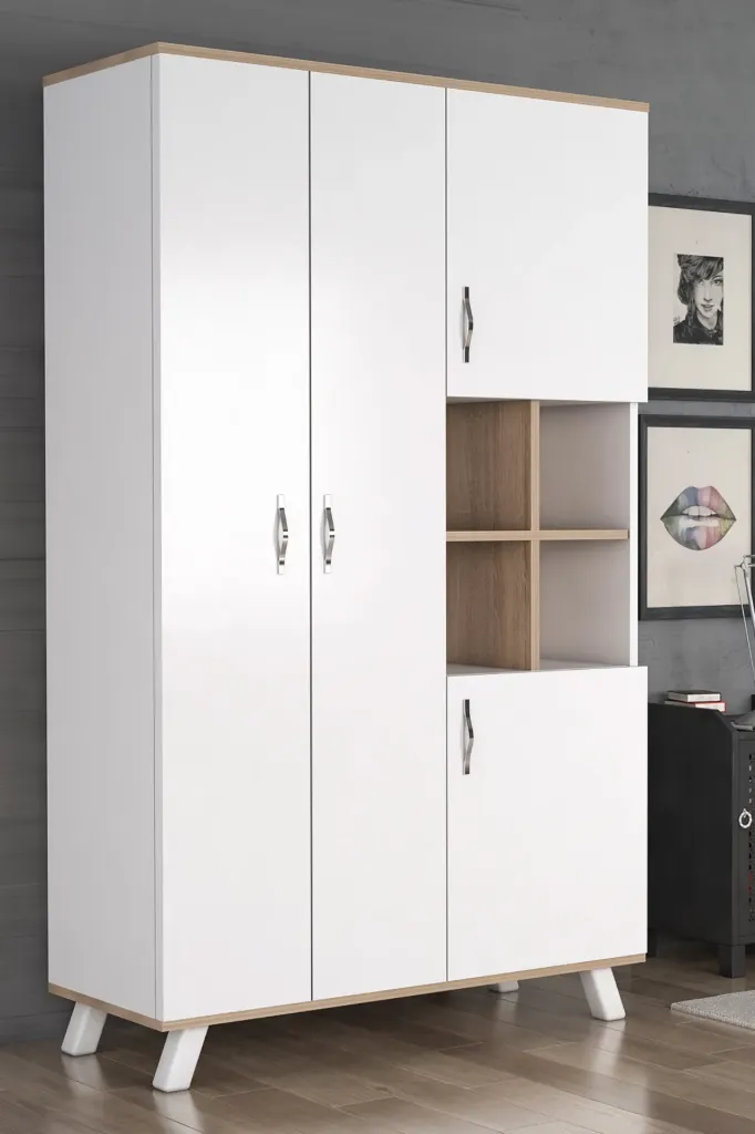 1065-Atlas 4 Kapaklı Gardrop