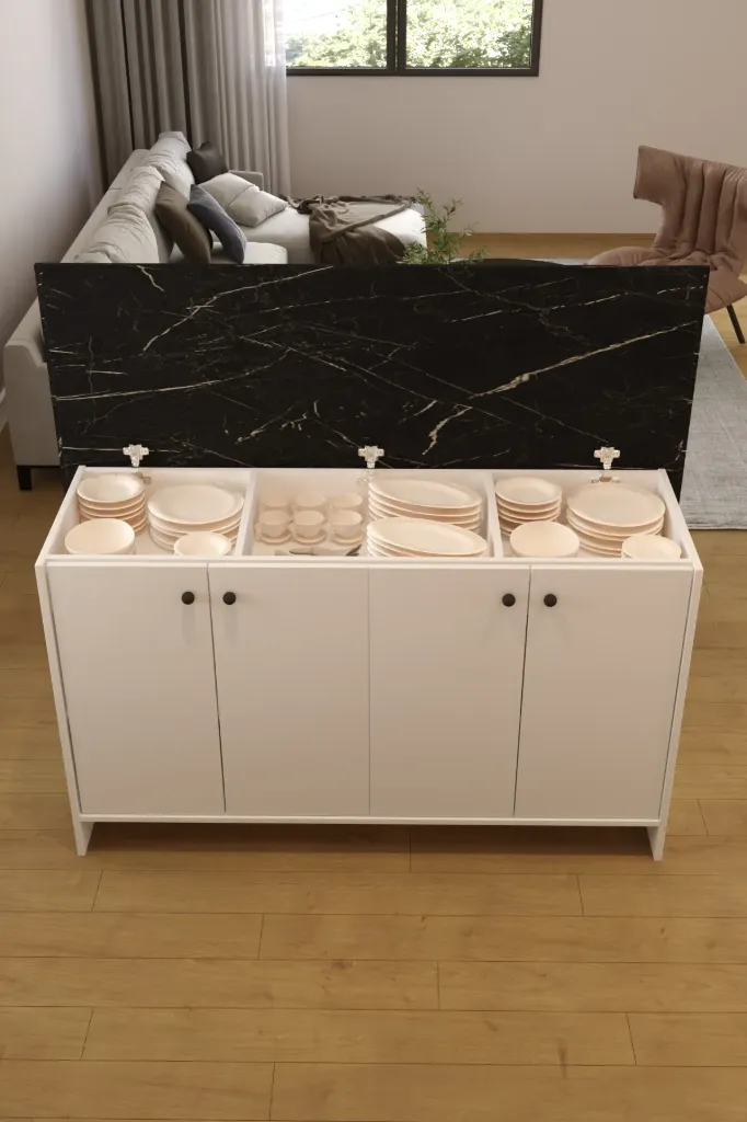 [Z50AYD1402080BYMR] 2080-AYDER AÇILIRMUTFAK ADASI (Siyah Mermer)