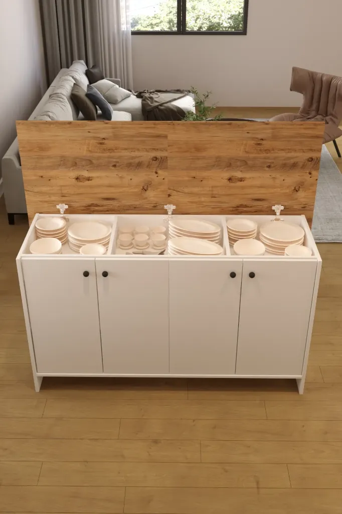 [Z50AYD1402080BYAC] 2080 AYDER AÇILIR MUTFAK ADASI BEYAZ-A.ÇAM