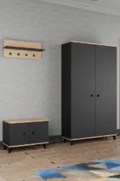 1075-Poli̇ Vesti̇Yer Dolap 2 Kapakli Ant