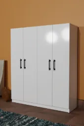 1054-Arena 4 Kapakli Gardrop (Beyaz)