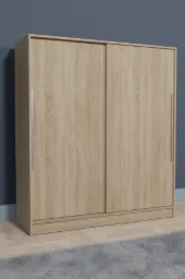 4001-Zambak Sürgülü Gardrop Sonomo/Sonomo/Sonomo